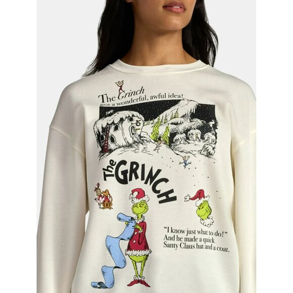 The Grinch Womens Whoville Front Back Graphic XL White - Picture 4 of 11